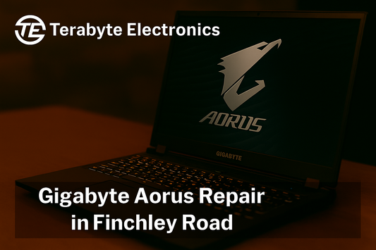 Gigabyte Aorus laptop repair service in Finchley Road by Terabyte Electronics – expert diagnostics and professional hardware fixes.