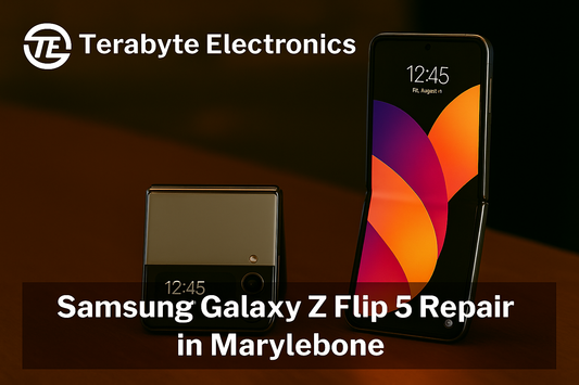Samsung Galaxy Z Flip 5 repair service in Marylebone by Terabyte Electronics – premium smartphone repair shop in London