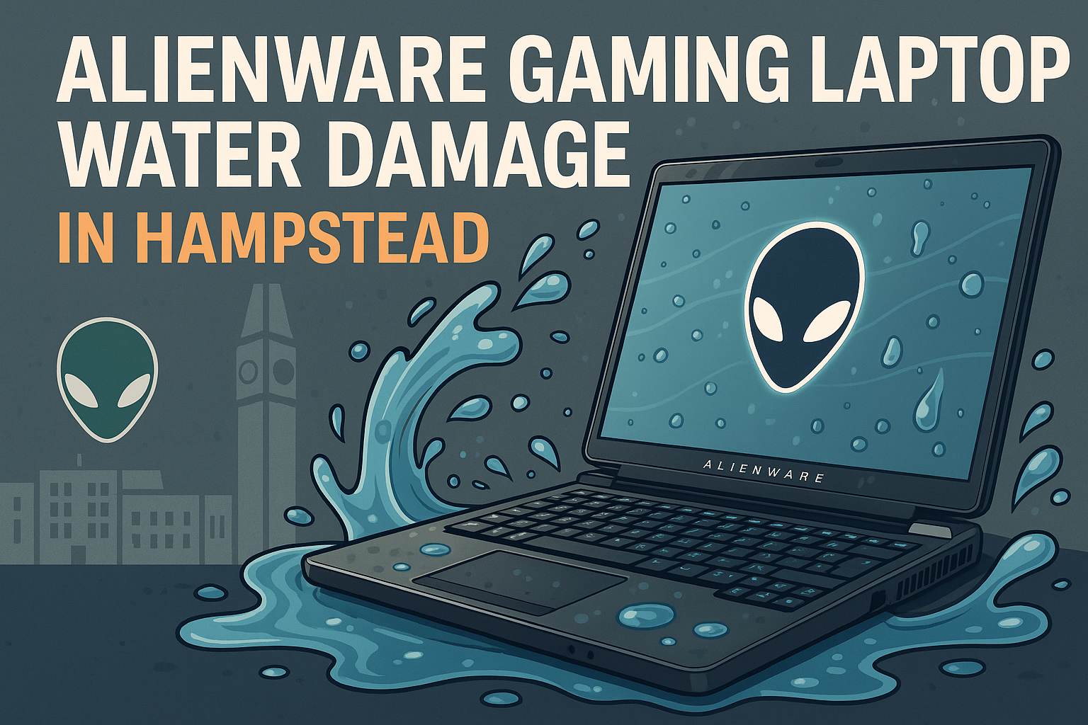 Alienware Burn In Alienware Gaming Laptop Water Damage Repair in Hampstead – Terabyte ...