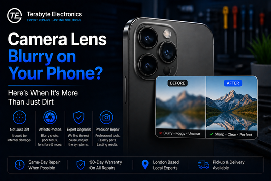 phone camera blur repair in London fixing blurry camera and focus issues on smartphones