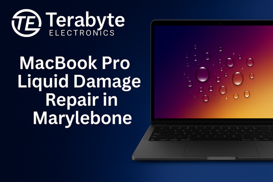 MacBook Pro liquid damage repair in Marylebone – expert fixes for water spills and power issues by Terabyte Electronics.