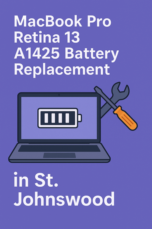 MacBook Pro Retina 13 A1425 Battery Replacement in St. Johnswood