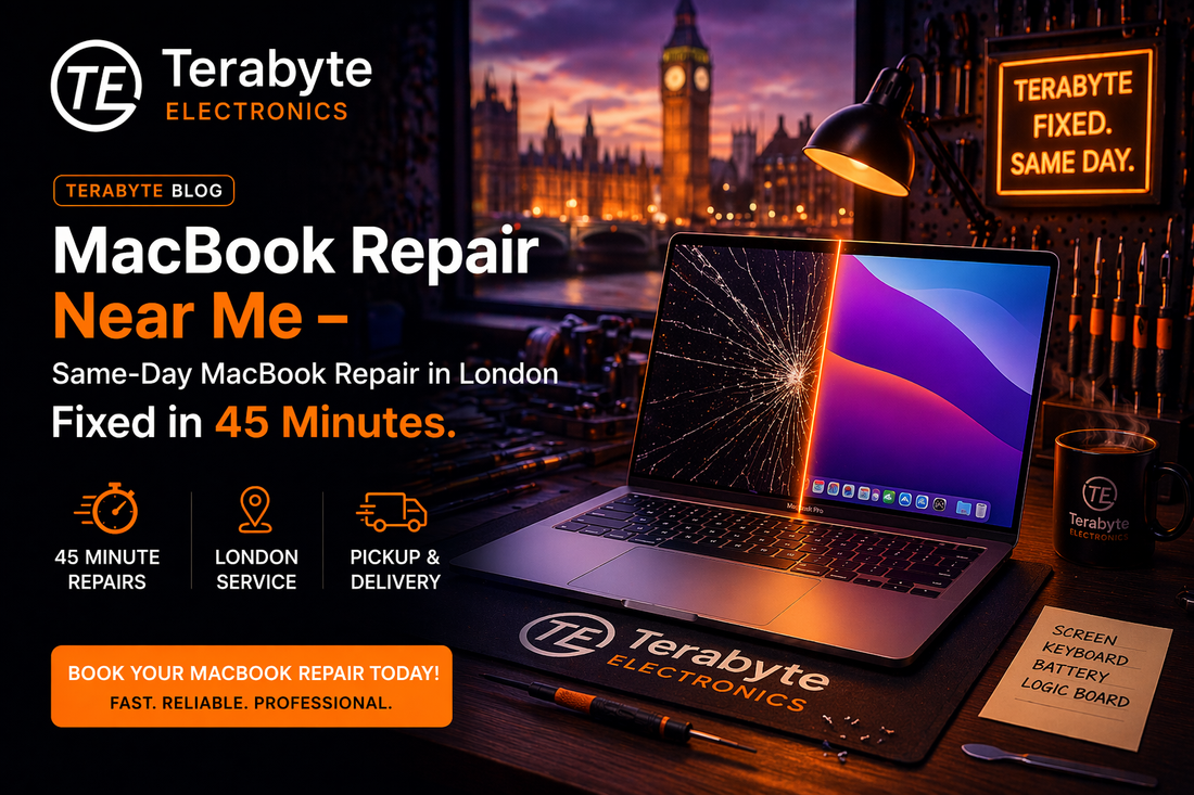 MacBook repair near me in London with 45 minute same day repair service