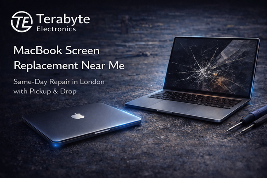 MacBook screen replacement near me in London with same-day repair and pickup service
