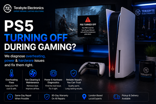 PS5 keeps turning off during gaming repair in London fixing console shutdown and overheating issues