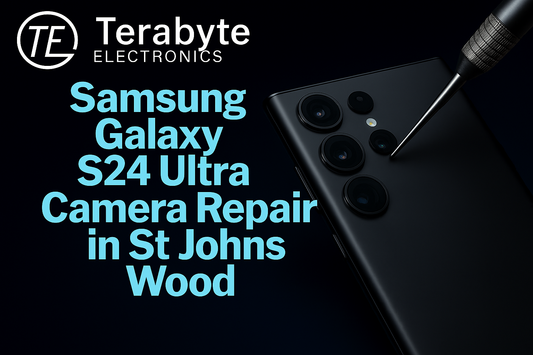 Samsung Galaxy S24 Ultra camera repair in St Johns Wood – high-quality lens fixing and professional mobile repair service by Terabyte Electronics