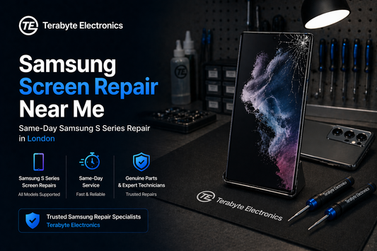 Samsung screen repair near me in London fixing cracked Samsung S series phone same day