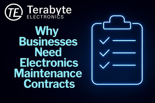 Terabyte Electronics – Why businesses need electronics maintenance contracts for reliable device performance, reduced downtime, and same-day repair support in London.
