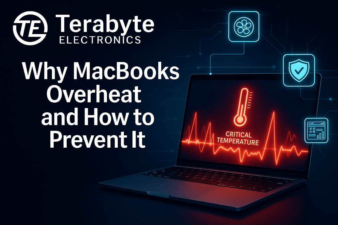 MacBook overheating fix guide by Terabyte Electronics – reasons why MacBooks overheat and expert tips to prevent damage.