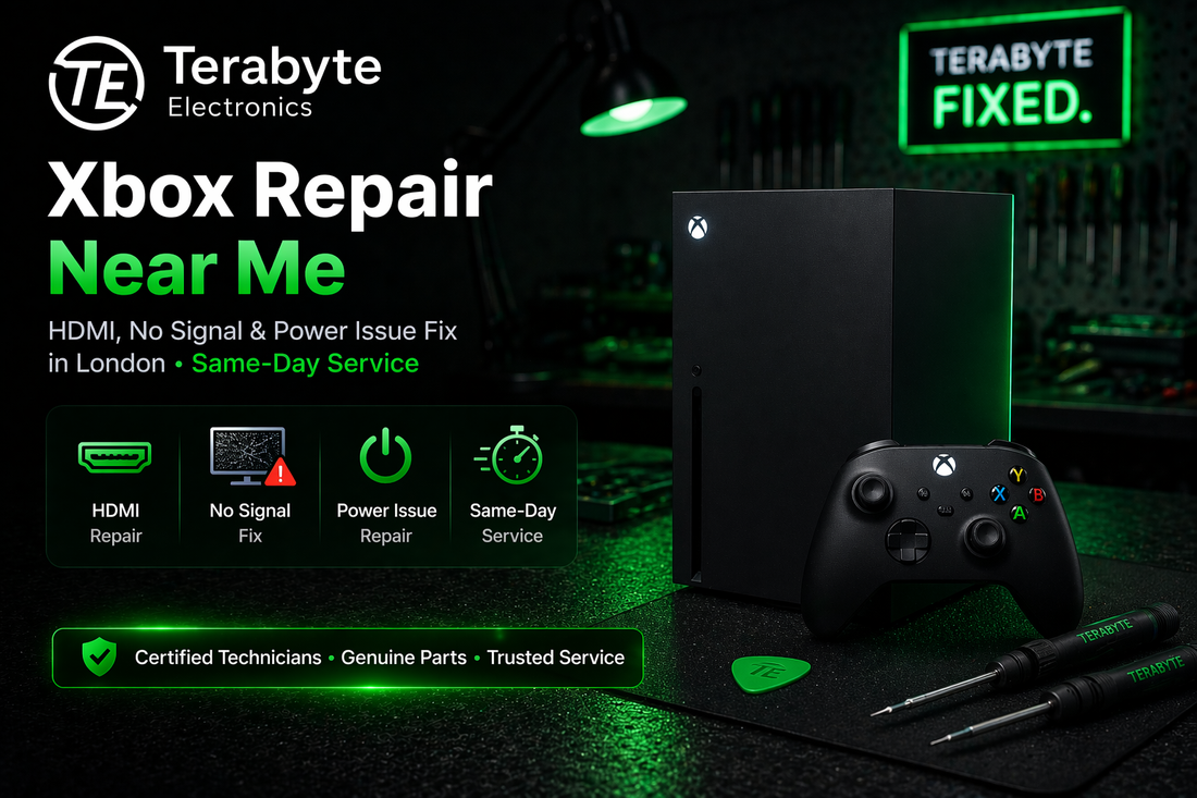 Xbox repair near me in London fixing HDMI no signal and power issues same day