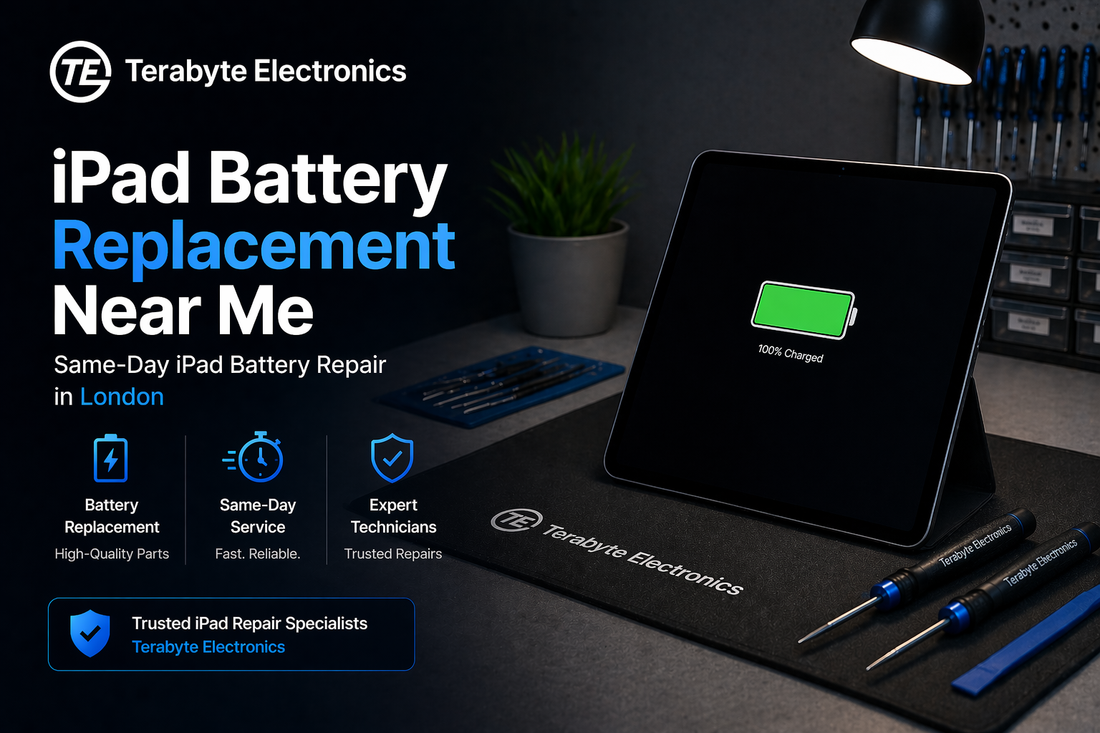 iPad battery replacement near me in London with same day repair service