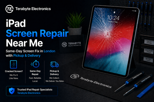 iPad screen repair near me in London fixing cracked display with doorstep pickup and delivery