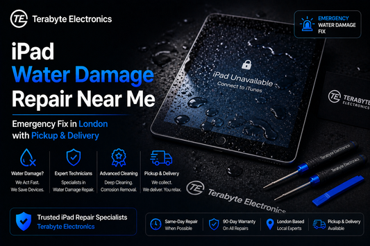 iPad water damage repair near me in London emergency fix with doorstep pickup and delivery