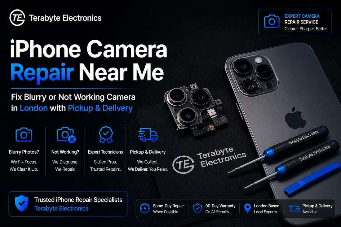 iPhone camera repair near me in London fixing blurry or not working camera with doorstep pickup and delivery