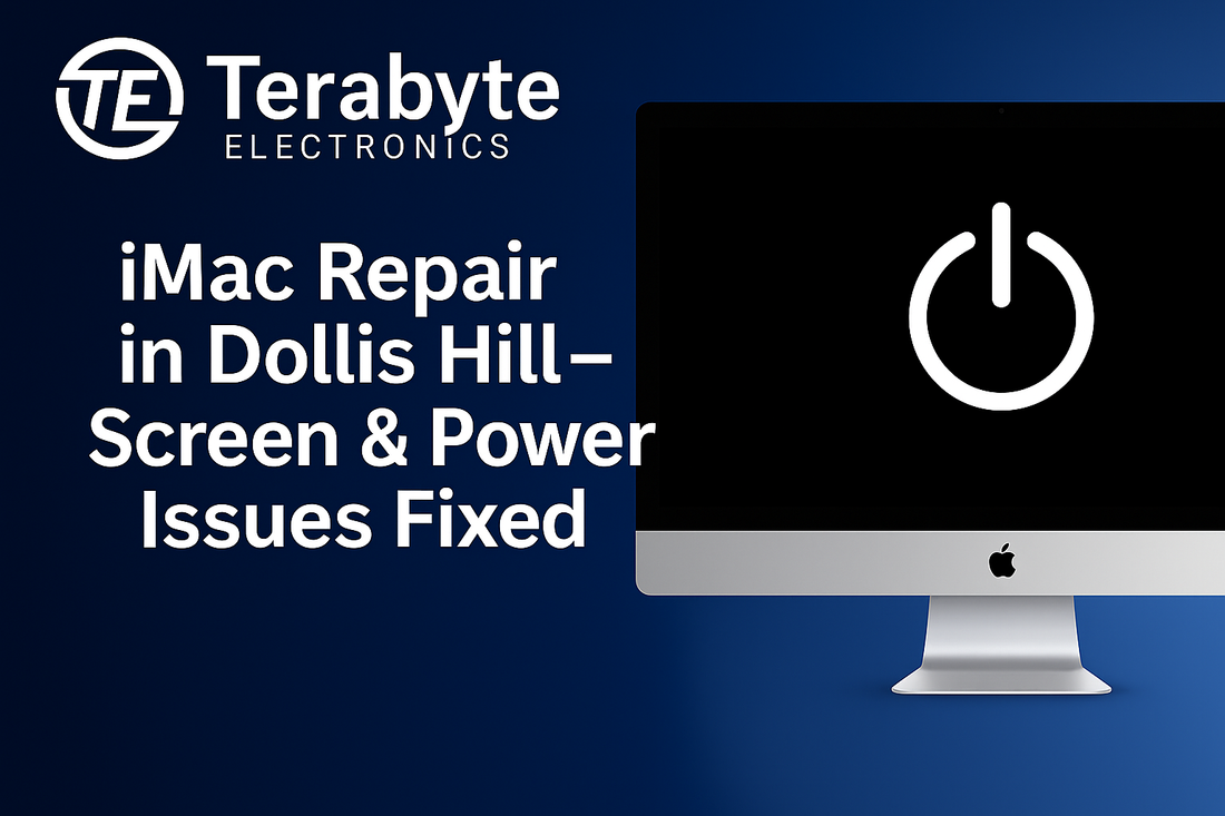 iMac repair in Dollis Hill – expert screen and power issue fixes by Terabyte Electronics, reliable Apple desktop repair services.