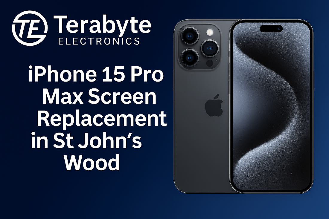 iPhone 15 Pro Max screen replacement service in St John’s Wood – Terabyte Electronics repair image