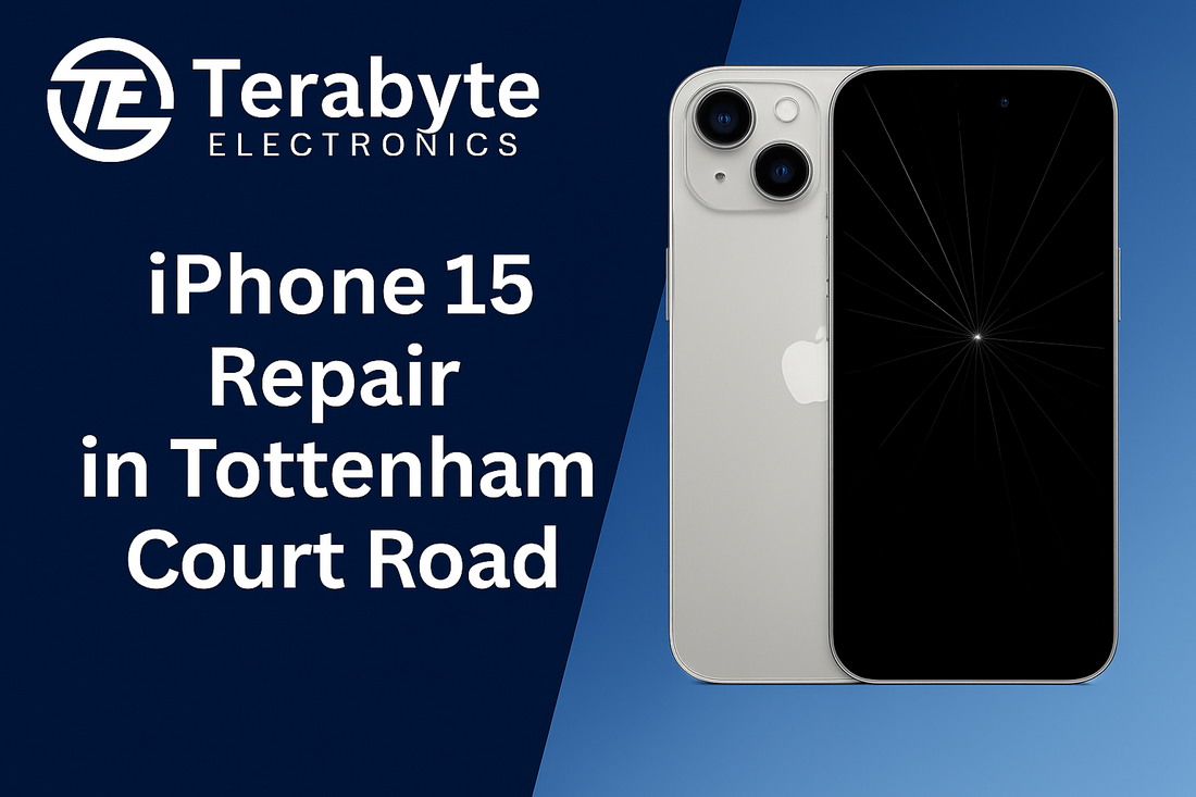 Terabyte Electronics – iPhone 15 repair in Tottenham Court Road with cracked screen replacement service