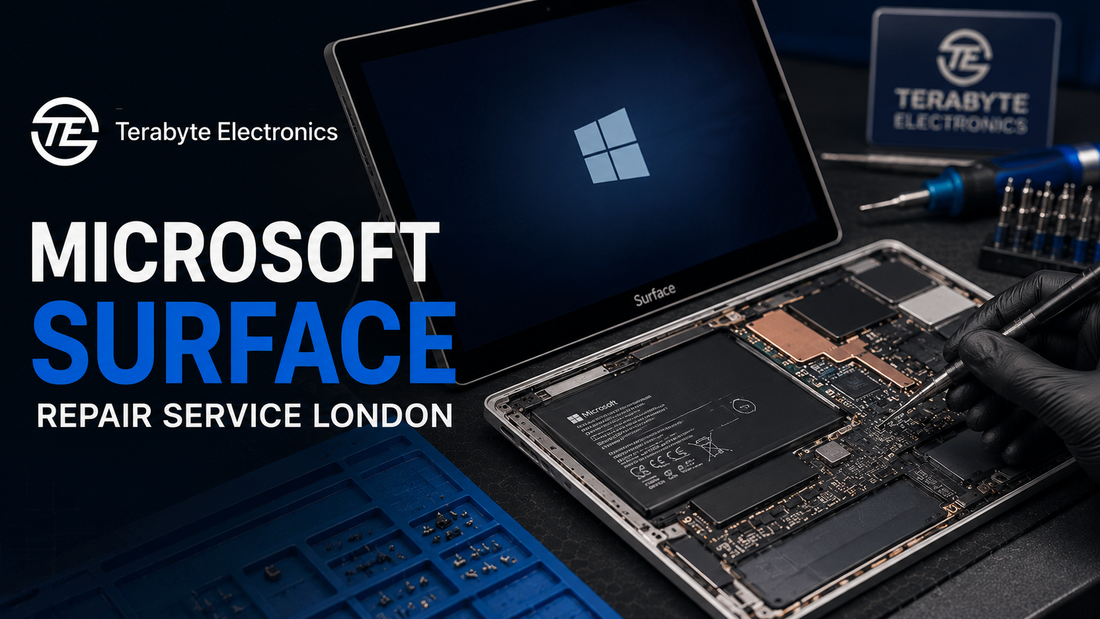 Microsoft Surface Pro screen and battery repair workshop in Kilburn London