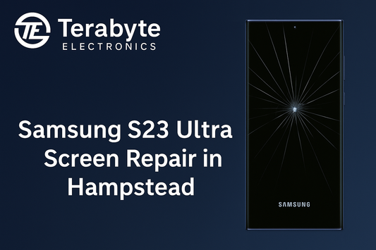 Terabyte Electronics – Samsung S23 Ultra screen repair service in Hampstead with cracked display replacement
