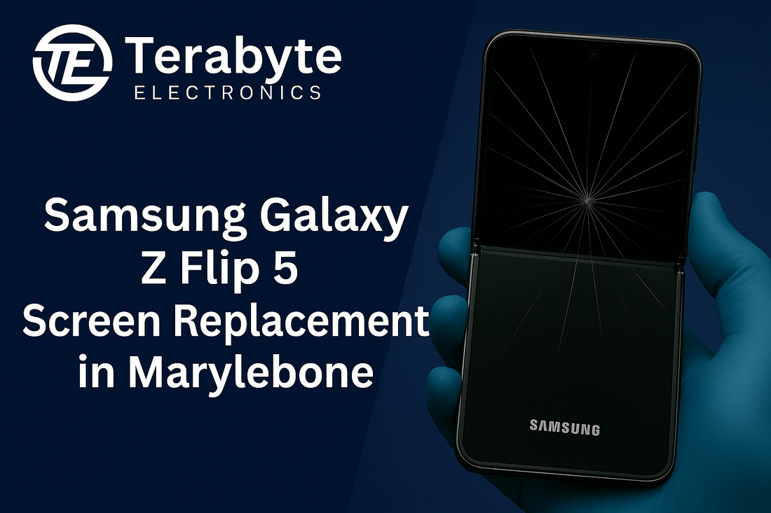 Terabyte Electronics – Samsung Galaxy Z Flip 5 screen replacement service in Marylebone with expert repair technicians